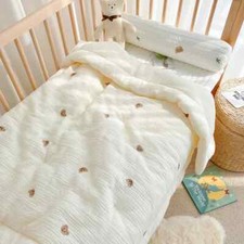 Baby Quilt Nap Quilts Soft Cotton Blanket Swaddle Wrapped Bedding 100 120CM