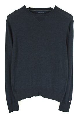 Tommy Hilfiger Pullover Herren M Seide Kaschmir Mischung Tight