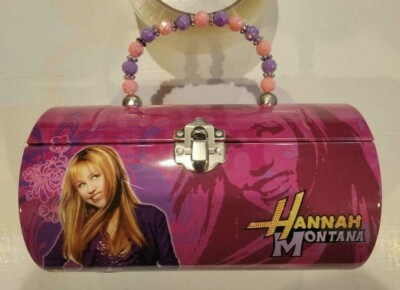 hannah montana cigarette case Hannah Montana Metal Tin Purse  Pop Star 11in Depth Hannah Montana Cigarets Pack Meme