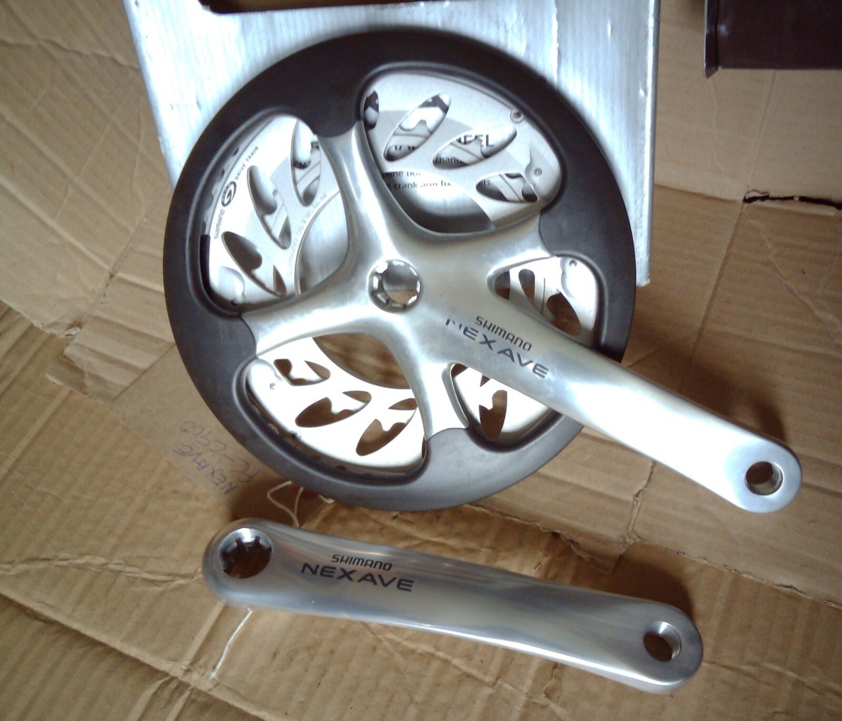 NOS SHIMANO NEXAVE FC-C900 34/46 DOUBLE CRANKSET, 2000 UK