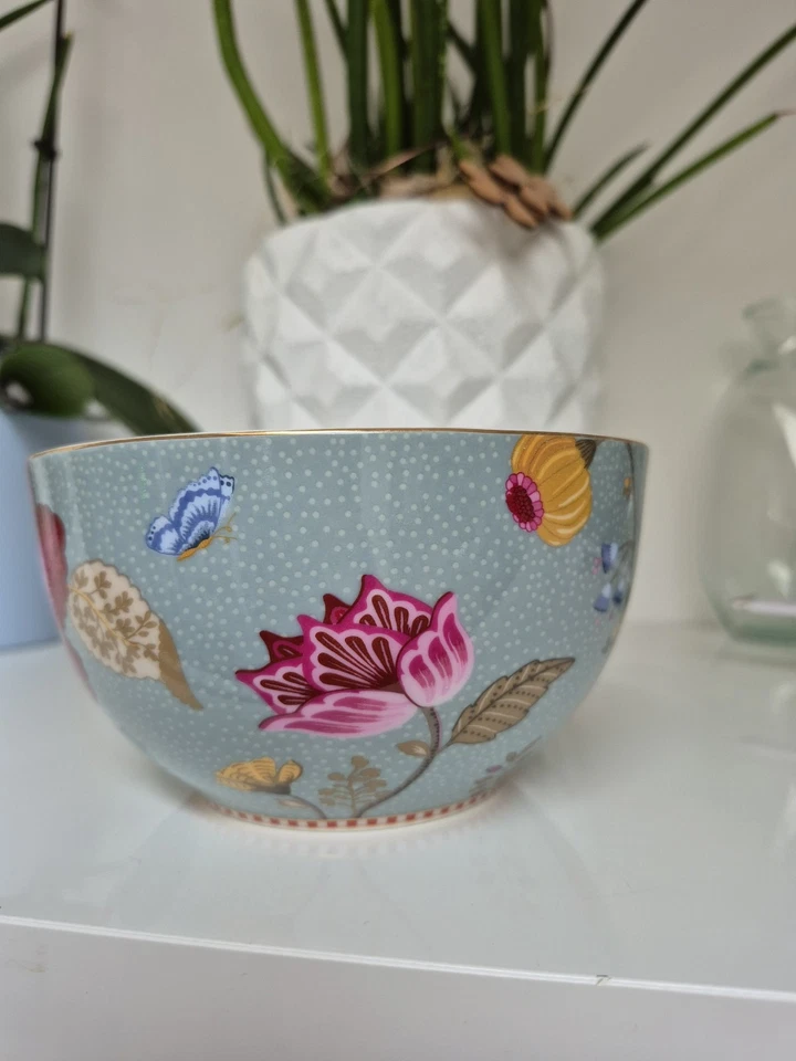 NEU Pip Studio Floral Fantasy Blue Blau Schüssel Schale Bowl 15 cm Rarität - Bild 2 von 4