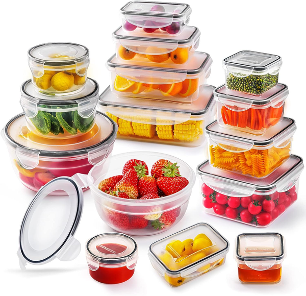 Frischhaltedosen Set 30 Teile Auslaufsicher Bpa-Frei FüR KüChe Und Mikrowelle-image