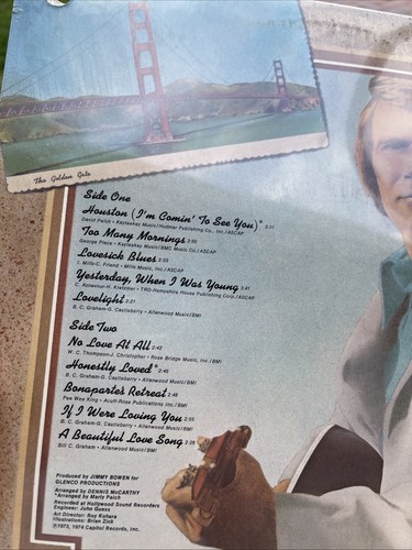 1974 SEALED LP Glen Campbell "Houston" Capitol SW-11293 Country NEW - Picture 18 of 18