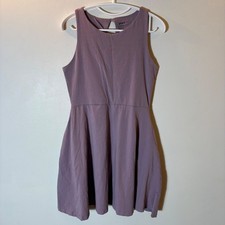 Pact Organic Cotton Sleeveless Fit and Flare Mini Dress Size Medium