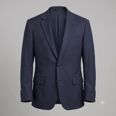 J. Crew Ludlow Mens Moon British Cloth Wool Cotton Blazer Jacket Blue 44R - Image 1 of 4