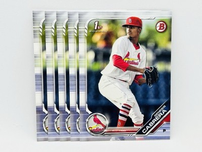 Genesis Cabrera 2019 Bowman 1st Prospect LOT (5) BP-142 Cardinals - Phillies