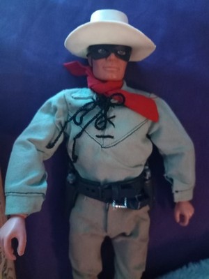 The Lone Ranger Action Figure Doll Gabriel Toys 1973 W/Clothes & Gun Belt 