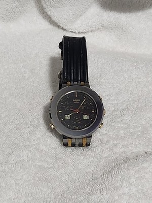 Rado Diastar Diamaster Chronograph Quartz 41mm 539. 0377. 3 New Batteries 
