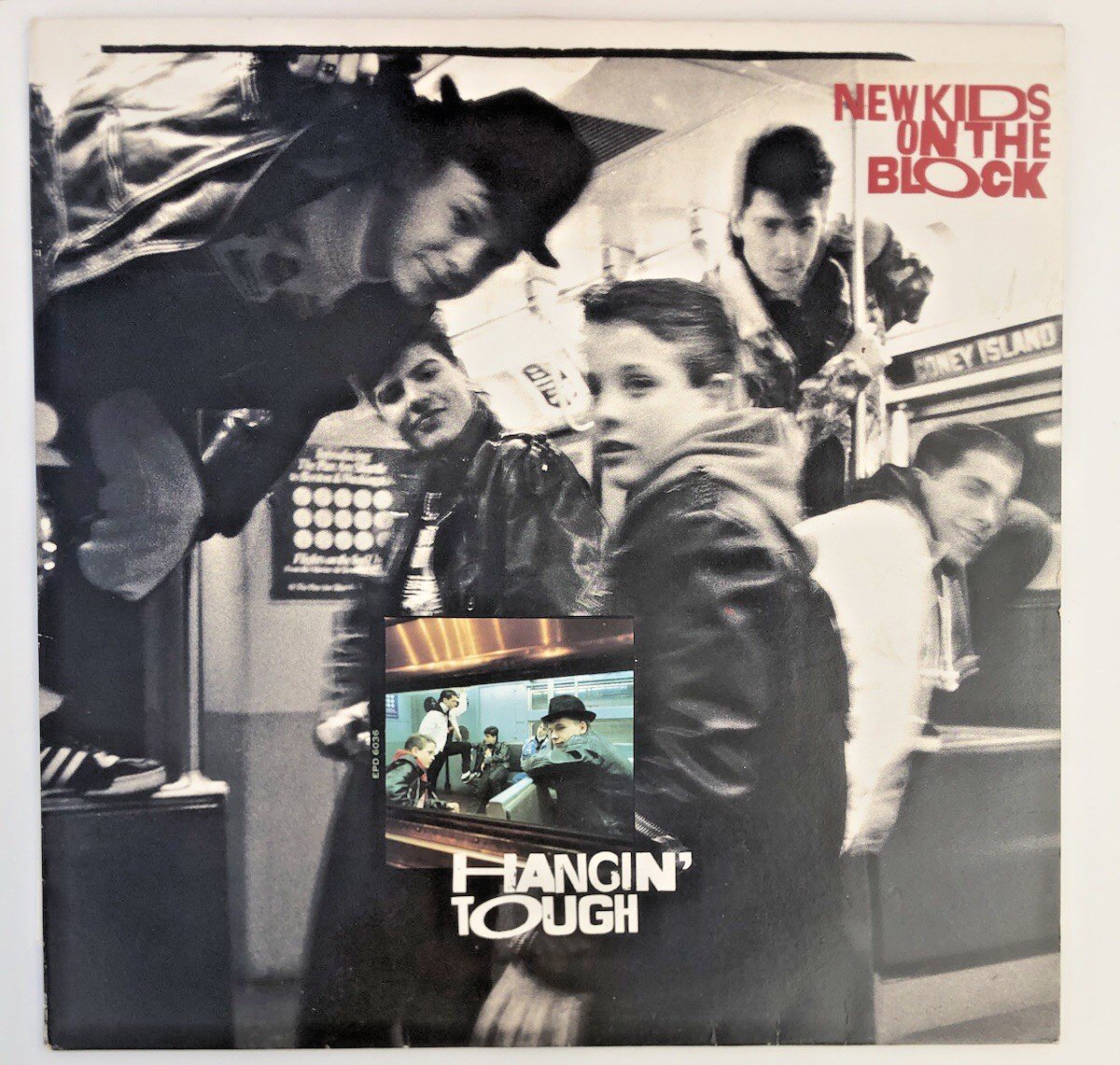 NEW KIDS ON THE BLOCK HANGIN’ TOUGH CBS 460874 1  1988 VINYL LP RECORD EX VG+