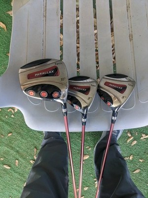 Lynx Parallax 10.5* Driver Plus 3 &5 Woods Graphite Shaft  Teg. Flex RH 
