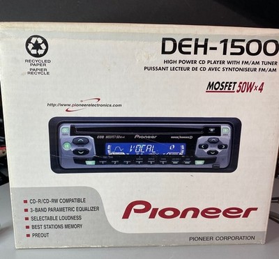 Pioneer DEH-1500 カーオーディオ Pioneer DEH-1500 CD Player In Dash Receiver for sale online | eBay