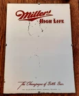 1952 VTG Miller High Life Beer Advertising Mirror Sign 12.5”x9” Bar Mancave