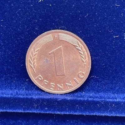 1 Pfennig 1950 F Kursmünze Bundesrepublik Deutschland Fast Stempelglanz - Bild 1 von 2