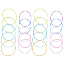 60 Pcs Neon Jelly Bracelets Glow Wristbands Glow-in-the-dark Silicone