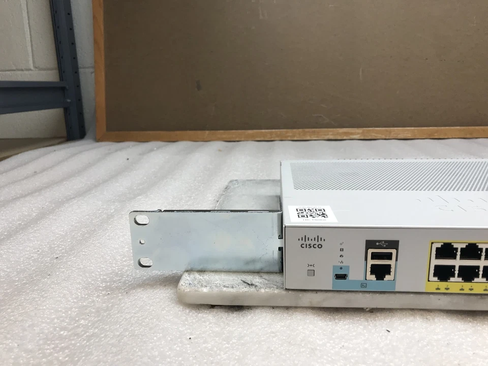 Cisco Catalyst 2960-L Series WS-C2960L-16PS-LL 16-Port PoE Switch w/ Rack Ears - Image 2 of 4