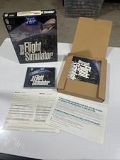 MS Flight Simulator 5.1 w/ Pilot's Handbook PC CD simulation fly game BIG BOX