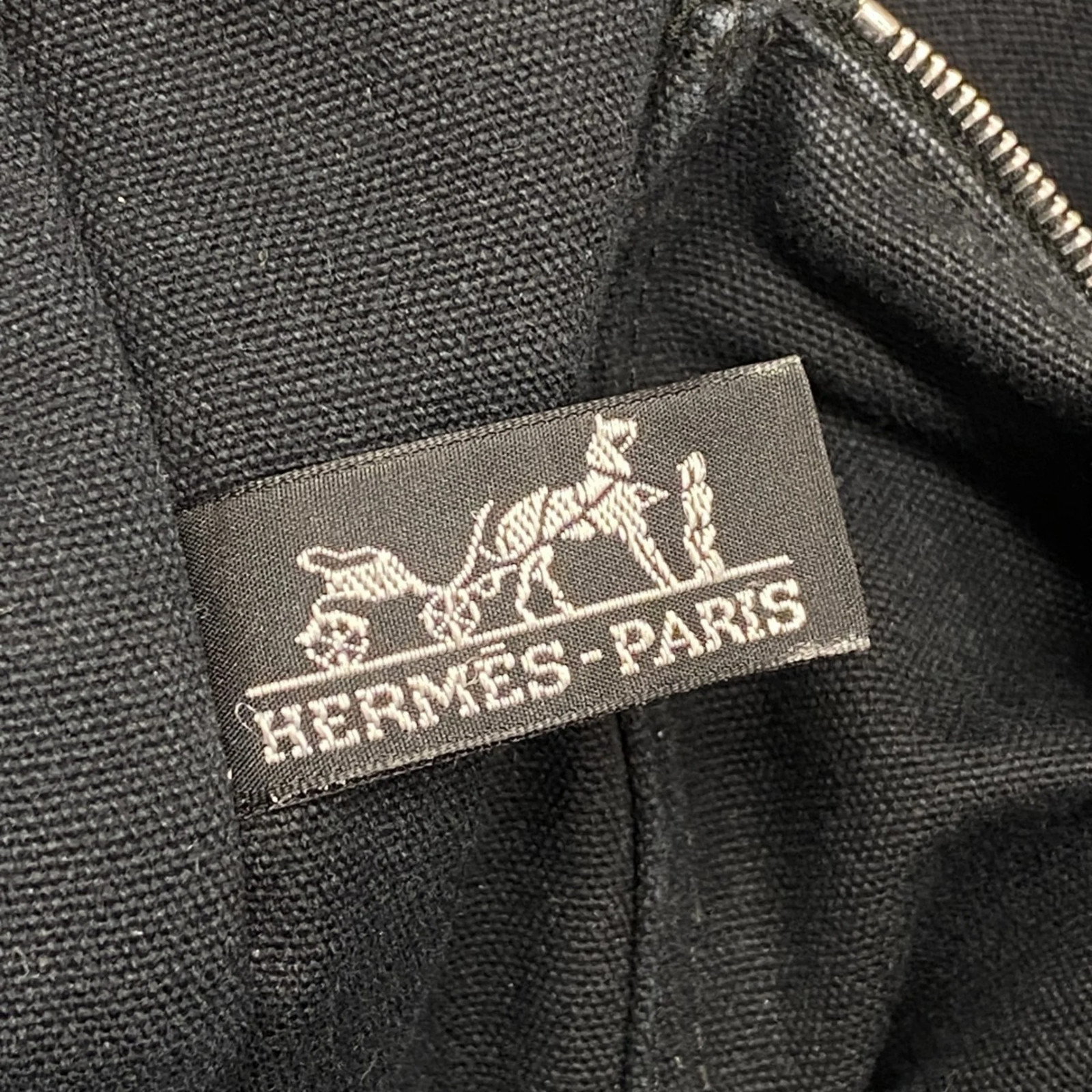 Hermes Hermès Foule GM Tote Bag, Canvas, Black, Men's and Women's GZl1fcc2 thumbnail 5