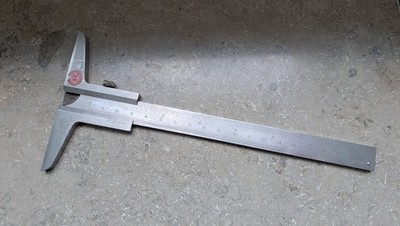 Vintage HK Stainless Steel Vernier Caliper INOX 0 180 mm Precision Measuring...