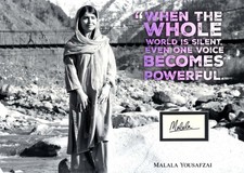 NOBEL PRIZE LAUREATE Malala Yousafzai autograph, signed book page in custom-matt