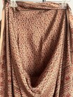 New 100% Silk Heavy Crepe Saree RITU KUMAR Style Taupe & Maroon Floral Paisley — photo 9