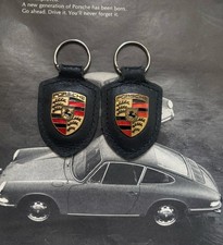 Two Genuine Porsche keyrings keychain Cayman S 911 Macan Cayenne 912 901 6BQ