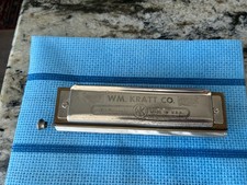 Vintage Harmonica WM Kraft Co Super 48 Chromatic Professional Cleaned Plays Well