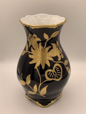 COBALT BLUE 8.75'' VASE, GRAF VON HENNEBERG, JL MENAU GERMANY, EXLNT COND