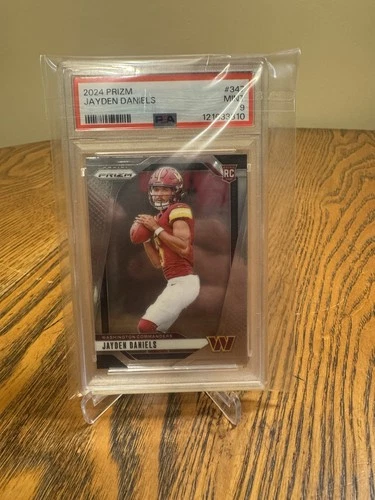 2024 PANINI PRIZM #347 JAYDEN DANIELS ROOKIE RC PSA 9