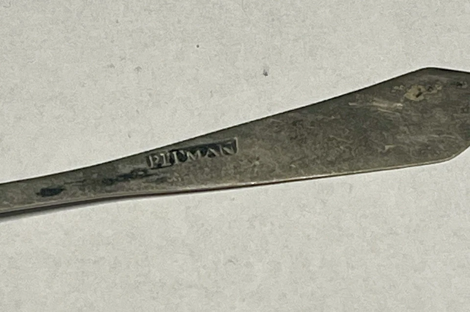 Moeda americana da década de 1790 prata colher de café caixão ponta saunders Pitman 5 polegadas - Imagem 3 de 4