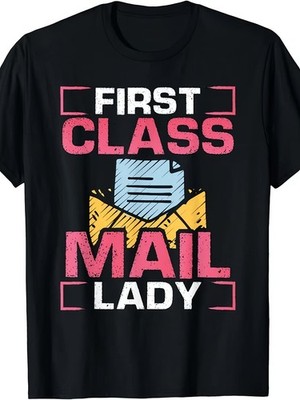NEW Women'S Postal Worker First Class Mail T-Shirt for World Post Day S 3XL [S