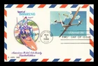DR JIM STAMPS US FIRST DAY CARD SOARING AIRPLANES AIR MAIL HOUSE OF FARNAM
