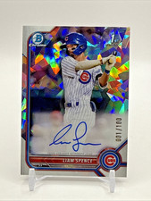 2022 Bowman Chrome Prospect Atomic Refractor Auto Liam Spence 1/100