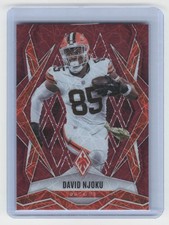 2025 Panini Phoenix #110 David Njoku Red Lazer Prizm #029/199