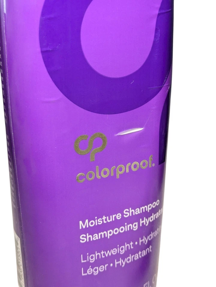 ColorProof Moisture Shampoo 32 Ounce Large Bottle Label Wear Dented New Sealed - Image 4 of 4