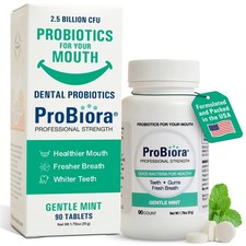 ProBiora Professional Strength Oral Probiotics for Teeth 90 Count Pack of 1 