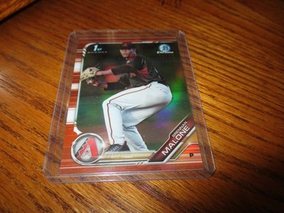 Brennan Malone 2019 1st Bowman Chrome Draft Orange Refractor #BDC-165 /25
