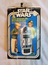 Bolso inflable vintage 1977 Kenner Star Wars R2-D2 juguete con caja