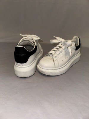 Junior/Kinder Alexander Mcqueen Oversized Leder Sneaker weiß/schwarz