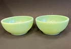 Fire King Green Jadeite Glass Soup Cereal Berry 5" Bowls