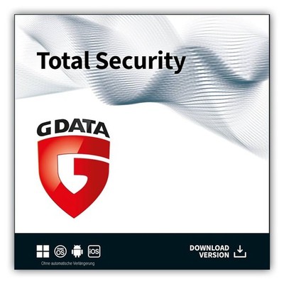 G Data TOTAL Security|3 Geräte|1 Jahr stets akuell|Key schnell per eMail|ESD