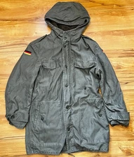 1989 German Army Bundeswehr Parka w/ Liner Olive Moleskin Jacket Cold Weather