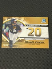 2023 Bowman Scouts Top 100 Gold Refractor #BTP-20 Termarr Johnson /50