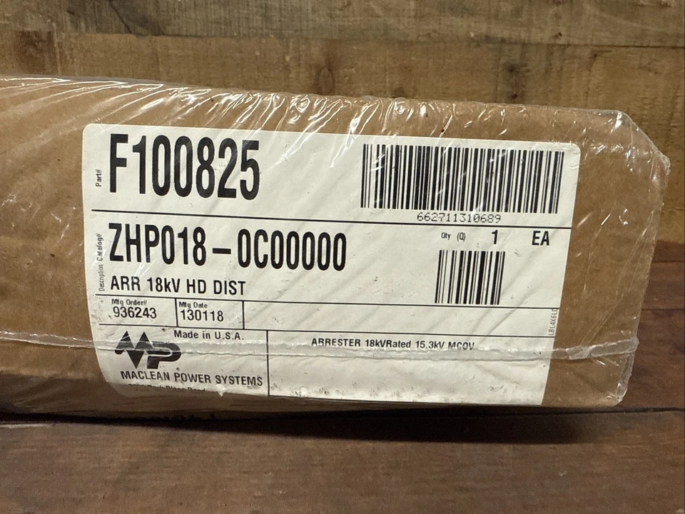 Pararrayos MacLean Power Systems ZHP018-0C0000, 18 kV distribución de alta resistencia - Imagen 2 de 4
