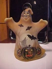 RARE 2020 Chocolate Slag Fenton HP Halloween Ghost w/ Mask Figurine # 37/45