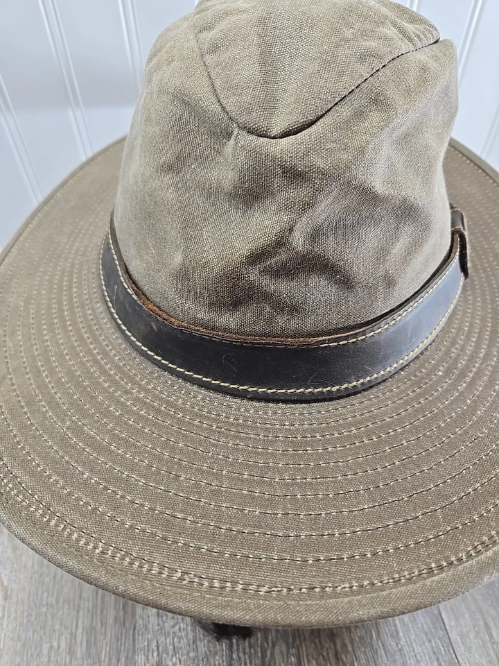 Goorin Brothers Grenadier Artículos Deportivos Para Hombre M Algodón Encerado Sombrero Ancho LEER Foto 2 de 4