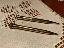 RARE DeLaCo - Wahl Eversharp Ring Top - Gold Filled Mechanical Pencils - Working