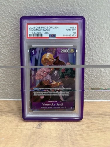 Vinsmoke Sanji OP10-063 Treasure Rare Legacy of The Master One Piece PSA 10