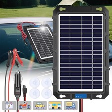 20w 12v Solar Battery Maintainer Trickle Charger Kit For Car Boat Rv Trailer