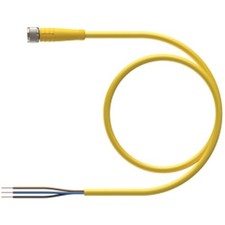 1 pc TURCK PKG 3M-1 Cordset, M8 Female to Cut-end, Yellow, 3 cond., 1 meter, PV