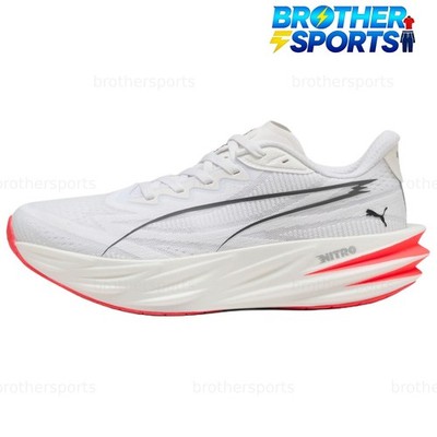 PUMA Deviate NITRO Running Shoes Women's White Black Red 313905-05 